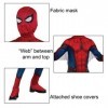 Rubies Costume Officiel Marvel Spider-Man loin de Chez soi, Spiderman Enfant Bleu et Rouge, Grand - 8-10 ans