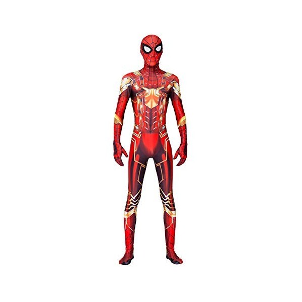 Berrysun Super-héros Spider Man Miles Morales Costumes Impression 3D Cosplay Combinaison Halloween Carnaval Avengers Body Dég