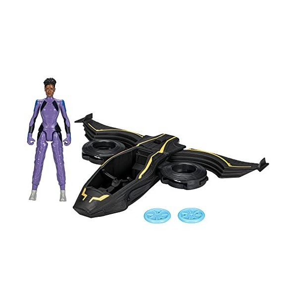 Marvel Studios Black Panther: Wakanda Forever, véhicule Sunbird Lance-Projectile avec Figurine articulée Shuri, à partir de 