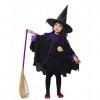 Lovelegis Costume de petite fille sorcière - petite fille sorcière - sorcière - déguisement - carnaval - halloween - cosplay 