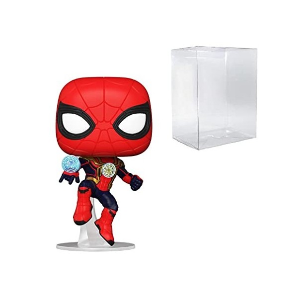 Pop ! Marvel Spider-Man : No Way Home – Spider-Man en costume intégré avec étui de protection compatible Pop Box 
