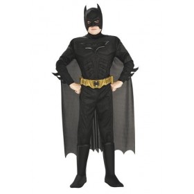 Rubies 880401-L Déguisement de Batman musclé de The Dark Knight Rises pour enfant, fourni dans une boîte