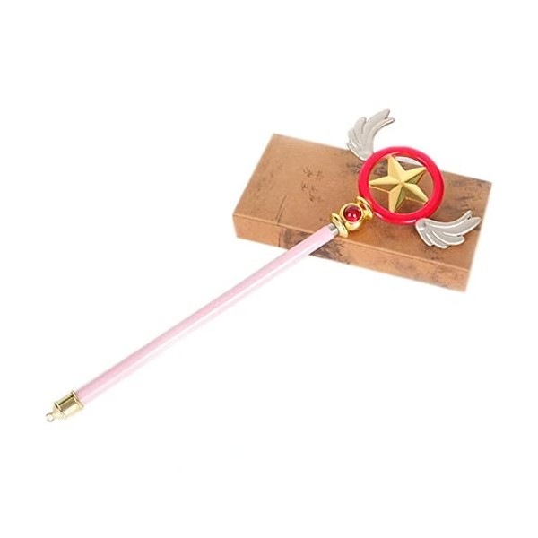 TIIFFY Anime carte-captor sa-kura bâton magique Cosplay accessoires longueur réglable baguette personnel Anime amoureux Hallo