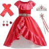 Foanja Princesse Elena Robe Fille Déguisement Robe de Soirée et Princesse Accessoires Cosplay Halloween Noël Carnaval Anniver