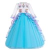 MYRISAM Princesse Fille Licorne Déguisement Manches Longues Robe de Anniversaire Cérémonie Soirée Halloween Carnaval Noël Fêt