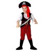 KIRALOVE - Costume de Pirate - Corsaire - Déguisement - Carnaval - Halloween - Cosplay - Accessoires - Taille M - 4-6 ans 110