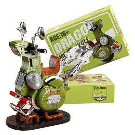 GUANYAN Briques de construction de moto technique - Jouet - 585 pièces - Blocs de serrage - Pour moto - Modulaire - Calendrie