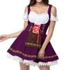 Robe Oktoberfest Femme Robe de Costume Dirndl Déguisement Oktoberfest Femme Robe Traditionnelle pour Femme Oktoberfest Dirndl