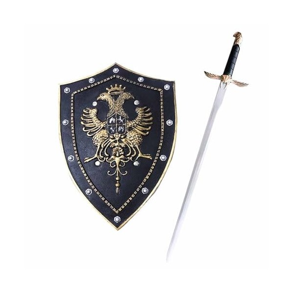 NURCIX Épée de Assassins Creed, Prop de Halloween, PU Bouclier Jouets pour Enfants, Sword Anime Japonais, Accessoires Déguis