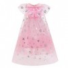 FYMNSI Robe de princesse pour fille avec accessoires pour Noël, Halloween, carnaval, Gradient Rose robe uniquement ., 2-3 an