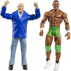 WWE Coffret Kurt Angle vs. Jason Jordan figurines articulées de 17&nbsp;cm en tenue de combat, jouet à collectionner, GBN52