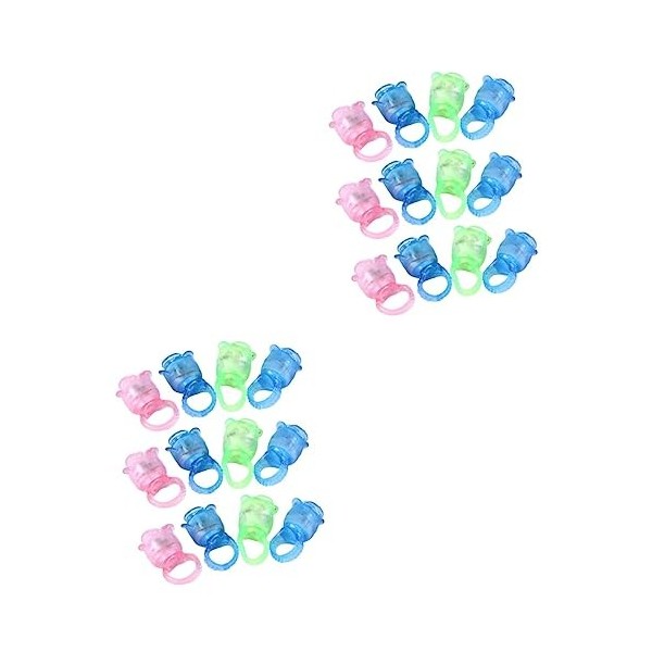 Totority 72 Pièces Décorations De Fête Accessoires De Cosplay Ensemble De Jeu Pour Enfants Le Jouet Rose Brille Dans Le Noir 