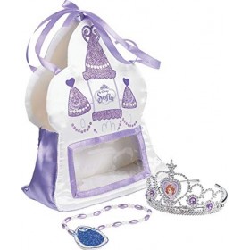 COOLMP Sac Accessoires Princesse Sofia Fille - Taille Unique - Accessoires de fête, Costume, déguisement, Jeux, Jouets