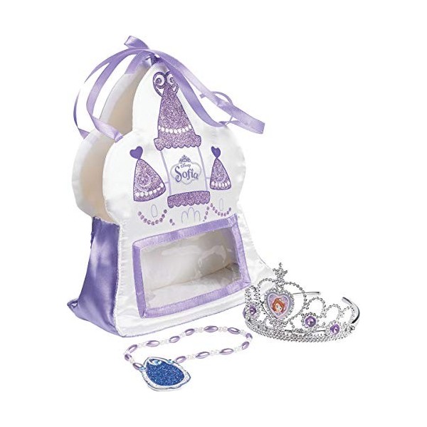 COOLMP Sac Accessoires Princesse Sofia Fille - Taille Unique - Accessoires de fête, Costume, déguisement, Jeux, Jouets