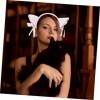 Totority 3 Ensembles Costume Mignon Bandeau De Chat Cosplay Oreilles De Chat À Bandeau Tenue De Déguisement De Chat Vêtements