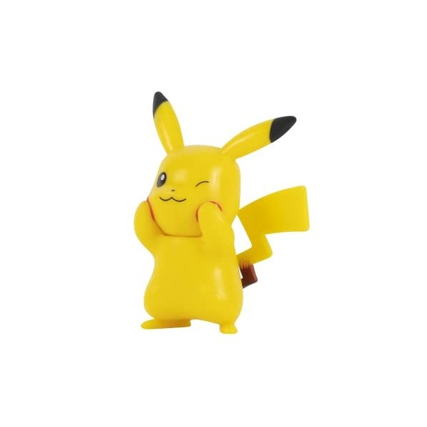 Figurine Pokemon Jouet 3-Pack – Pikachu, Wynaut & Leafeon - Pack 5-8 cm - Nouvelle Vague 2022 - sous Licence Officielle