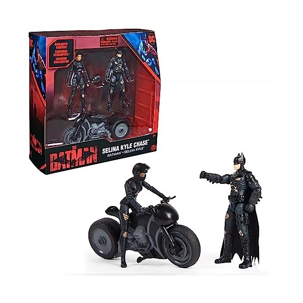 dc comics The Kit de Jeu avec Figurines vélo Selina Kyle avec Accessoires pour Film Batman, 6060832, Mehrfarbig