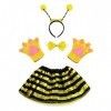 Maia Apina Bee Costume Set - petite fille - Tutu - Bandeau - gants - noeud papillon - queue - Déguisement - Accessoires - Car