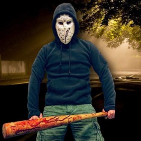 Rubber Johnnies TM Mousse réaliste Grand BÉISBOL Bat. Théâtre Film Horror Accessoire de Déguisement - Sangrient Bêche BÉISBOL