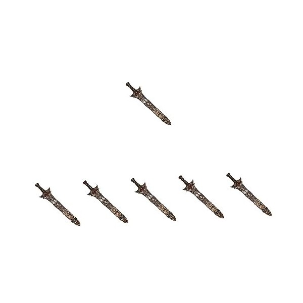 Amosfun Jouets pour Enfants 10 Pièces Jouets Accessoires Maquillage Jouets Halloween Prop Costume Accessoire Guerrier Épées J