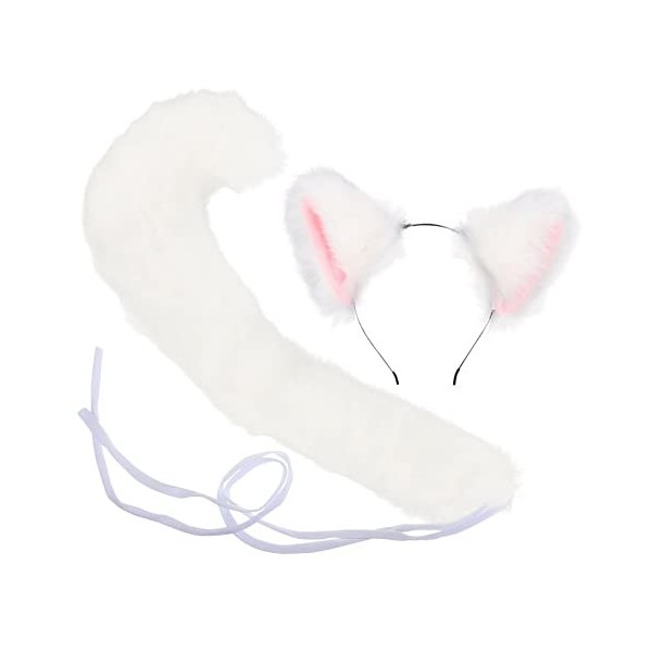 FOMIYES 4 Ensembles Bandeau Oreilles De Chat Oreilles De Renard Et Costume De Chat Bandeau Oreilles Moelleuses Bandeau Bandea