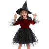 Costumes dhalloween de sorcière - Déguisement de sorcière dhalloween Accessoires de déguisement Jupe et Chapeau - Sorcier d