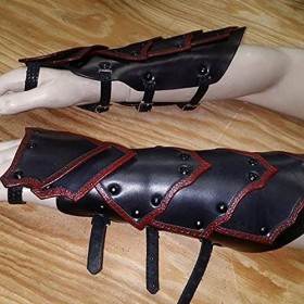 Haiqings Protège-poignet à Boucle En Cuir Multicouche Rétro, Accessoires De Costumes Brassard Déchelle Dragon Vintage Médiév