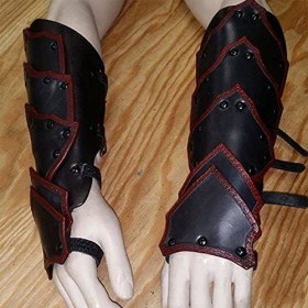 Haiqings Protège-poignet à Boucle En Cuir Multicouche Rétro, Accessoires De Costumes Brassard Déchelle Dragon Vintage Médiév