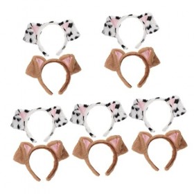 FRCOLOR Déguisement Enfant 10 Pièces Bandeau Animal De Bande Dessinée Polyester Accessoires De Performance De Bande Dessinée 