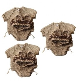 ABOOFAN 3 Pièces Garçons Tenue Nouveau-Né Garçon Tenue Costumes Nouveau-Né Vêtements Photo Accessoires Nouveau-Né Photo Tenue