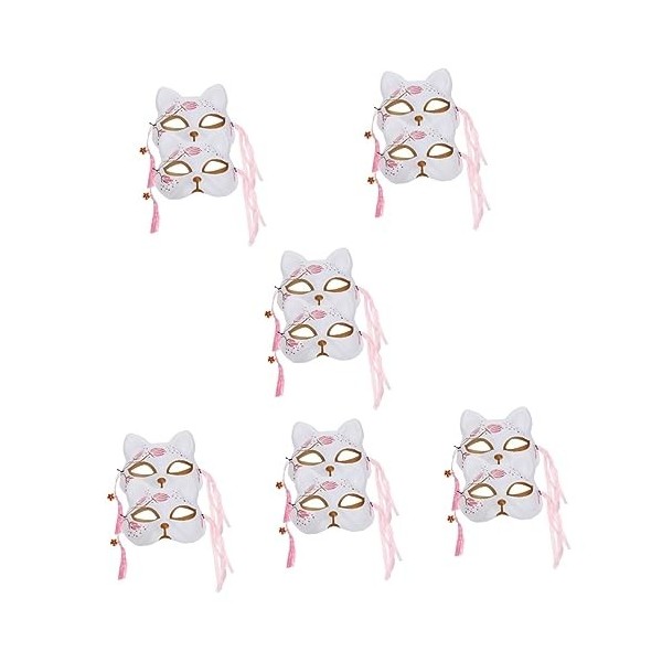 Toyvian Articles De Fête Tenues De Cosplay Sakura Fox 12 Pièces Accessoires De Bal De Clown Décoratif Vêtements De Fête En Vo