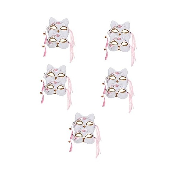 Toyvian Articles De Fête Tenues De Cosplay Sakura Fox 12 Pièces Accessoires De Bal De Clown Décoratif Vêtements De Fête En Vo