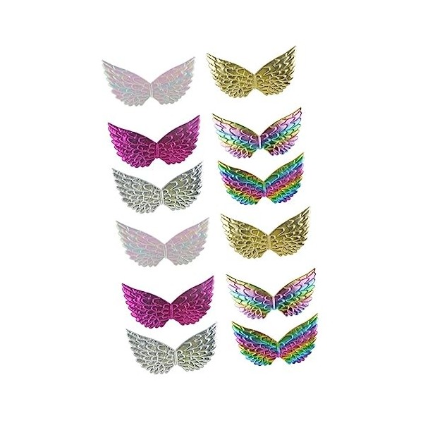 Toyvian 18 Pièces Aile Princesse Accessoires Robe Pour Filles Costume De Princesse Pour Les Filles Ailes DAnge Enfants Fille