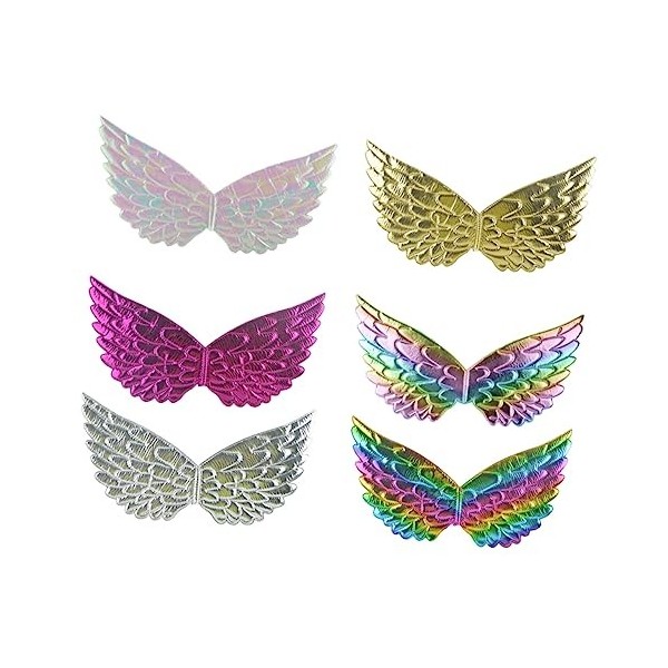 Toyvian 18 Pièces Aile Princesse Accessoires Robe Pour Filles Costume De Princesse Pour Les Filles Ailes DAnge Enfants Fille