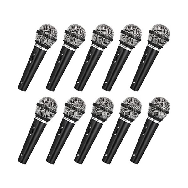 STOBOK Machine Microphone Enfant Accessoire de de Microphone de Simulation 10Pcs Phone en Simulé Microphone Faux Accessoire d