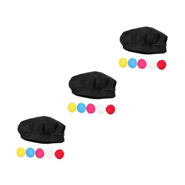 Holibanna 18 Pièces Tabliers De Chapeau De Chef Accessoires De Cosplay Enfant En Bas Âge Costume De Chef Chapeau En Tissu Fou