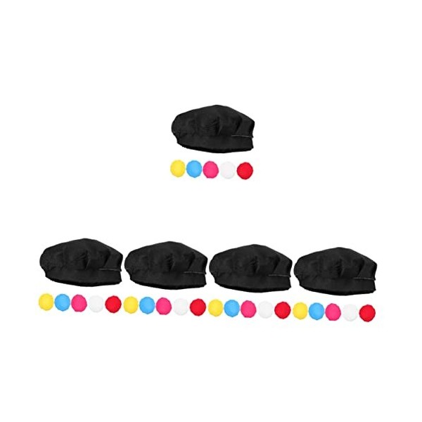 Holibanna 18 Pièces Tabliers De Chapeau De Chef Accessoires De Cosplay Enfant En Bas Âge Costume De Chef Chapeau En Tissu Fou