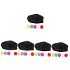 Holibanna 18 Pièces Tabliers De Chapeau De Chef Accessoires De Cosplay Enfant En Bas Âge Costume De Chef Chapeau En Tissu Fou