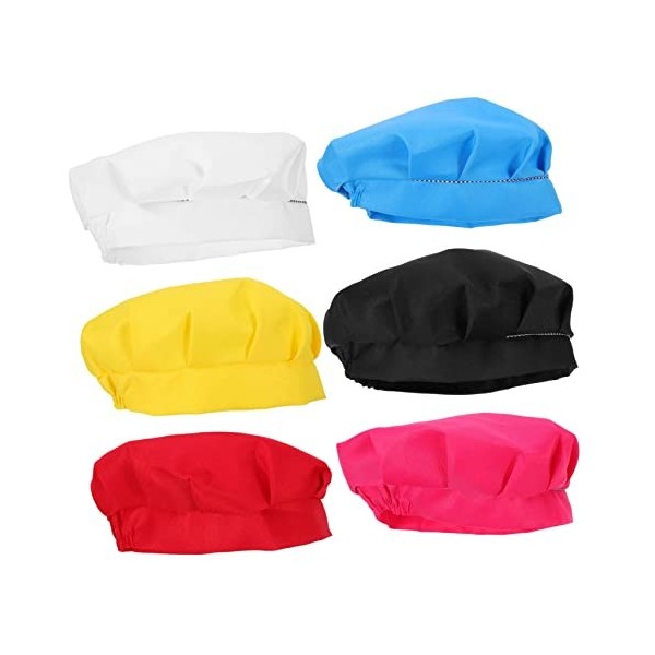 Holibanna 18 Pièces Tabliers De Chapeau De Chef Accessoires De Cosplay Enfant En Bas Âge Costume De Chef Chapeau En Tissu Fou