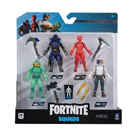 FORTNITE FNT0988 FNT – Lot de 4 Figurines Série Micro Legendary Series Mode Squad C1S3 , Multi