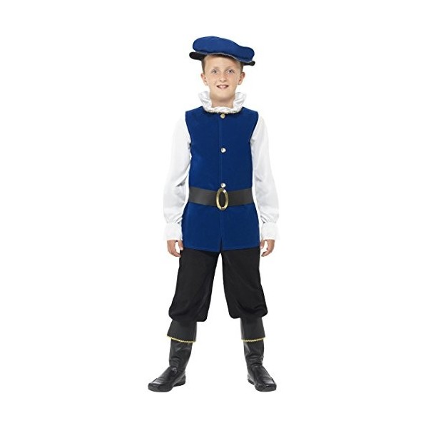 NET TOYS Déguisement de Noble Costume Enfant Costume Moyen-Âge Historique Déguisement Tudor Garçon Costume Carnaval Moyenâgeu