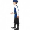 NET TOYS Déguisement de Noble Costume Enfant Costume Moyen-Âge Historique Déguisement Tudor Garçon Costume Carnaval Moyenâgeu