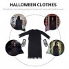 TOYANDONA Cape De Faucheuse 1 Set Halloween Grim Costume Halloween Accessoires Cosplay Costume Mort Fantôme Costume pour Enfa