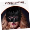 ABOOFAN 2 Pièces Fournitures Robe Mardi Décoratif Noir Décor Accessoires En Cuir Pour Femmes Masque Costume Pour Steampunk Ma