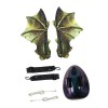 ABOOFAN 1 Set Halloween Costumes Cadeaux Décor Filles Tenues Costume DAile De Fée Aile Cosplay Ailes Accessoires DAile De C