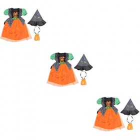 Toddmomy Fille Robe 2 Ensembles De Fête Costume Robe De De Conte De Fées De Luxe pour Enfant Fantaisie À La Mode Halloween Cm