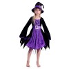 DIIQII Halloween Déguisement Sorcière Fille: Costume Sorciere Fille avec Chapeau Halloween Carnaval Déguisement pour Enfants 