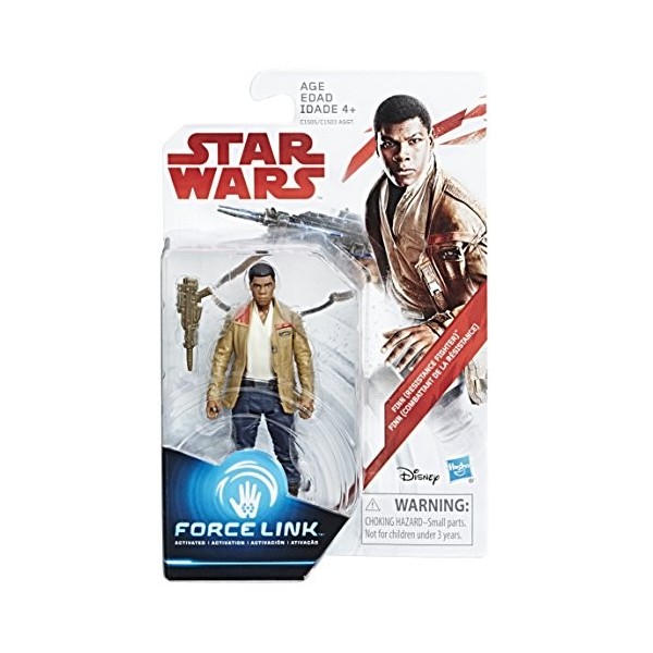 Star Wars Hasbro Les Derniers Jedi – Force Link – Finn Resistance Fighter – Figurine 9,5 cm