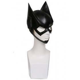 Halloween Masque Déguisement Cosplay Costume Latex Casque Noir Complet tête Masque pour Adulte Femme Réplique Accessoire