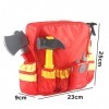 Shunfaji Pompier Deguisement Enfant avec 6 Accessoires, Un Sac de Rangement, Jouet Pompier Accessoires Jeu de Rôle pour Carna
